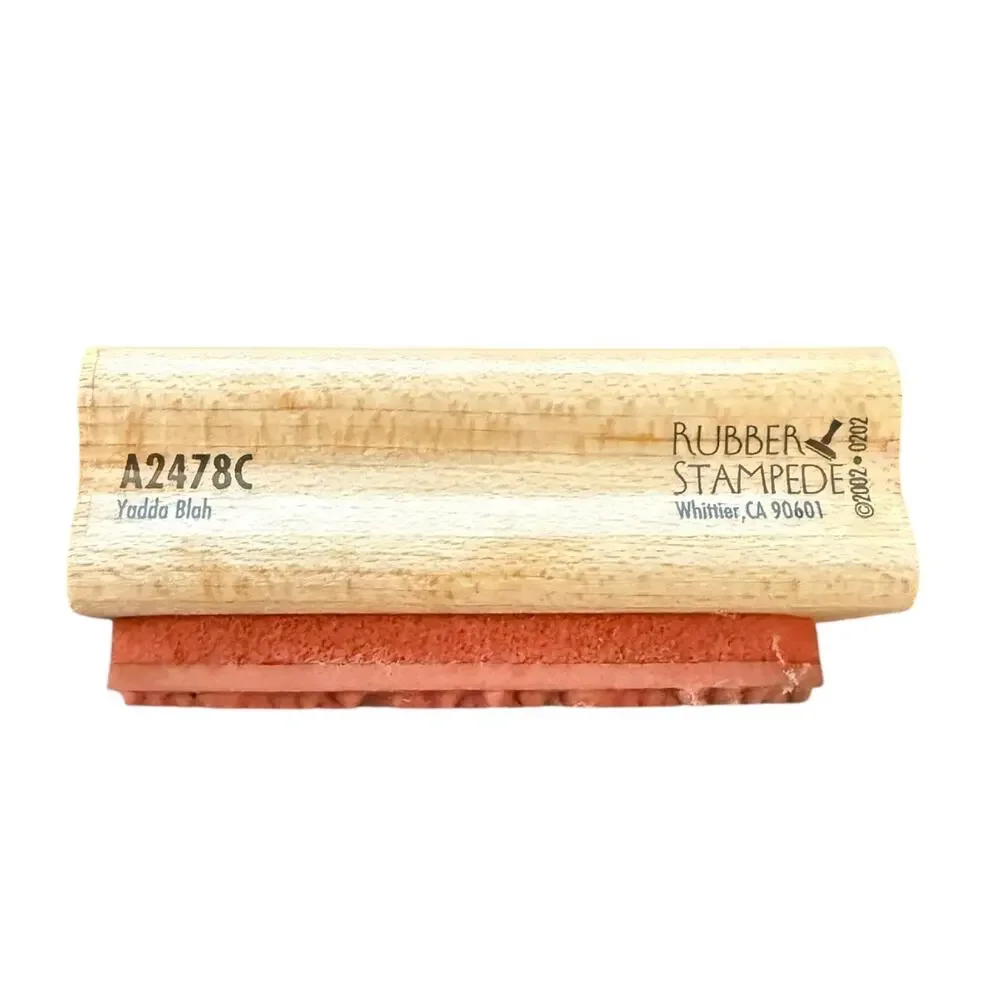 Rubber Stampede Yadda Blah A2478C Rubber Stamp